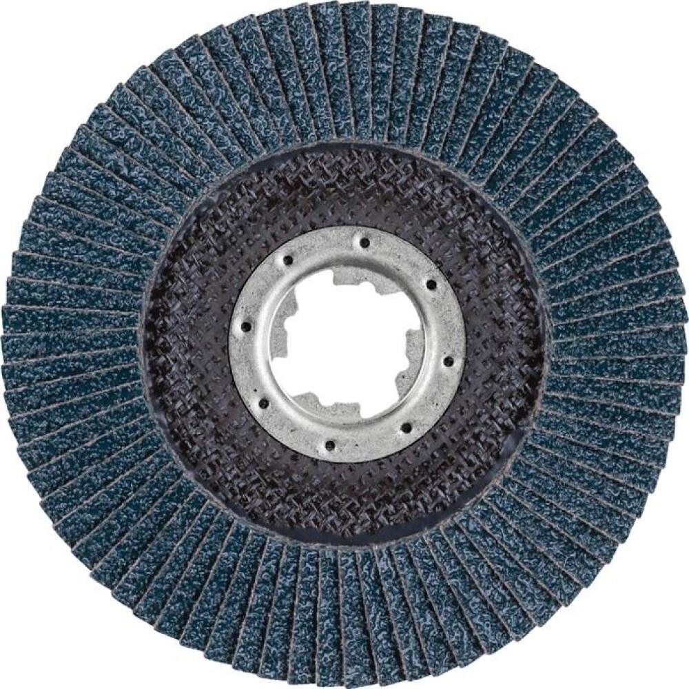 F&auml;cherscheiben X-LOCK PSF Z STEELOX 125mm, Zirkonkorund Z, K.40, K.60, K.80, f&uuml;r Stahl, INOX