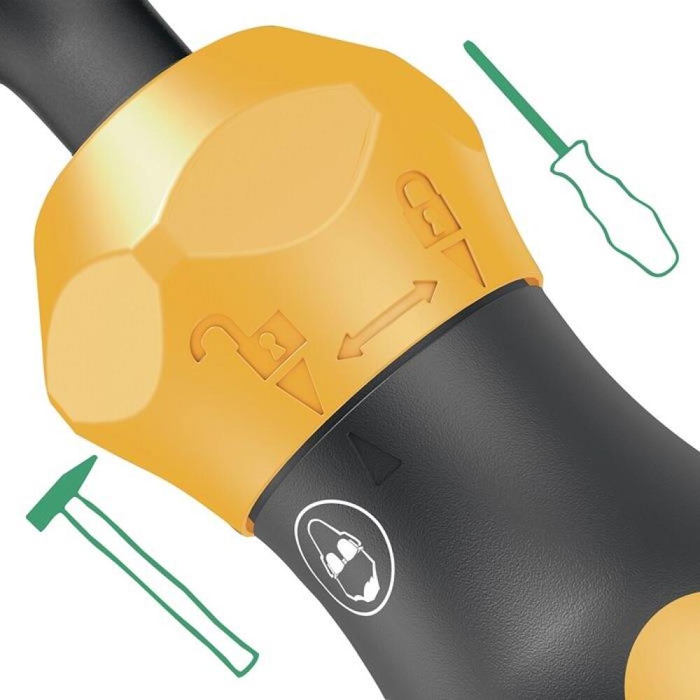 WERA Schraubendrehersatz KK 900 Set 1, 19-teilig, PH/PZD/TX/6-Kant/Schlitz, mit Schlagschrauber