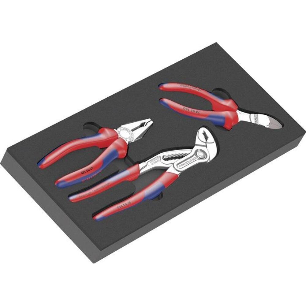 Werkzeugmodul 9780 3-tlg. WERA, mit Knipex Zangen Set, wasser- und &ouml;labweisend, 2-farbig