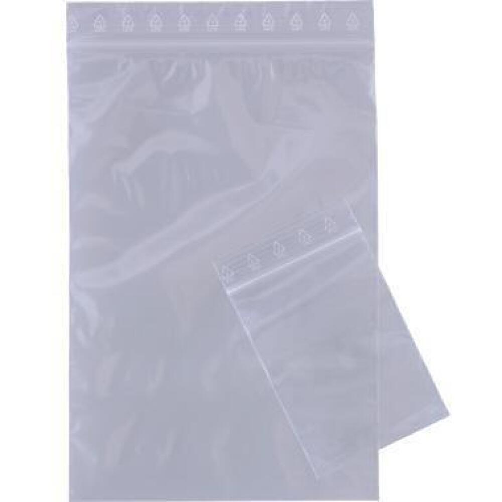 Druckverschlussbeutel 60x80mm, 70x100mm, 80x120mm, 100x150mm, 120x170mm, 150x220mm, 160x220mm, 180x250mm, 200x300mm, 250x350mm, 300x400mm, 50&mu;m, transparent, 100 St./Pack