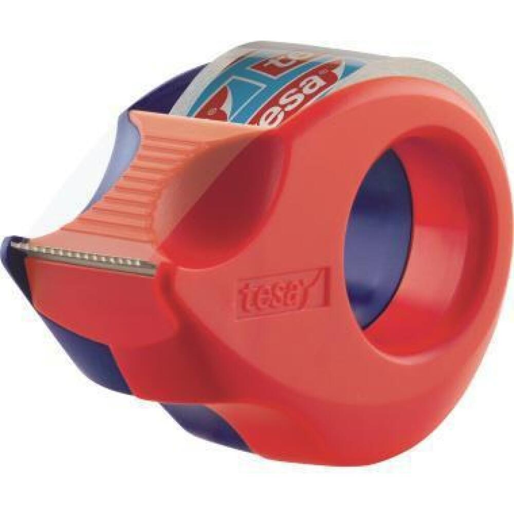 tesa Handabroller Mini 57858-00000, 58230-00000, 19mmx10m, rot/blau oder sortiert, inkl. Klebefilm