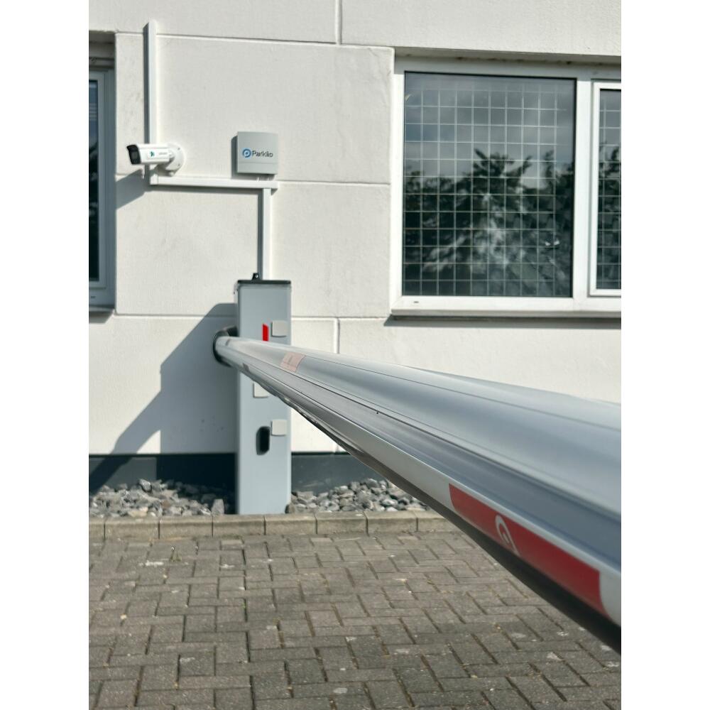 Parkplatzschranke &prime;Parklio Griffin&prime;, 3 m oder 4 m Schrankenbaum, Bluetooth App-Steuerung, IP54