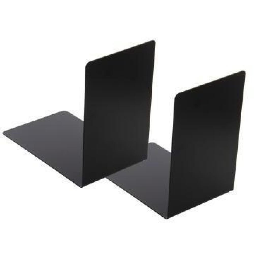 Westcott Buchst&uuml;tze 2er Set, L-Form, pulverbeschichtet, schwarz oder grau, 9x14x14 cm