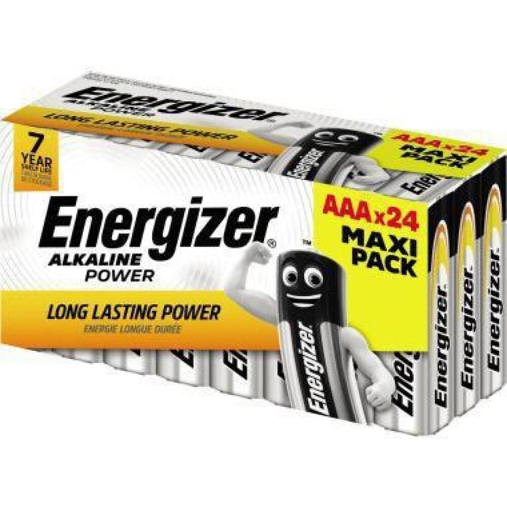 Energizer Alkaline Power AAA Batterien, 24 St./Pack, langlebig, auslaufsicher, 1,5 V