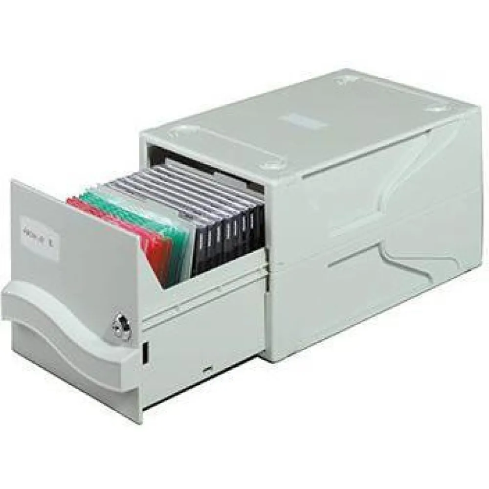 DURABLE Multimedia Box I, grau, f&uuml;r 26 CDs/DVDs oder 136 Disketten, modular erweiterbar