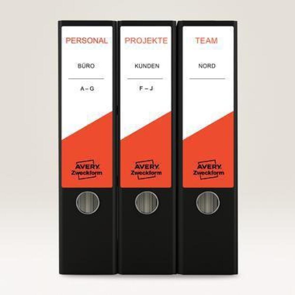 Avery Zweckform Ordneretikett L4761-25, 61x192mm, 120 St., ultragrip&reg;, f&uuml;r Laserdrucker, Inkjet