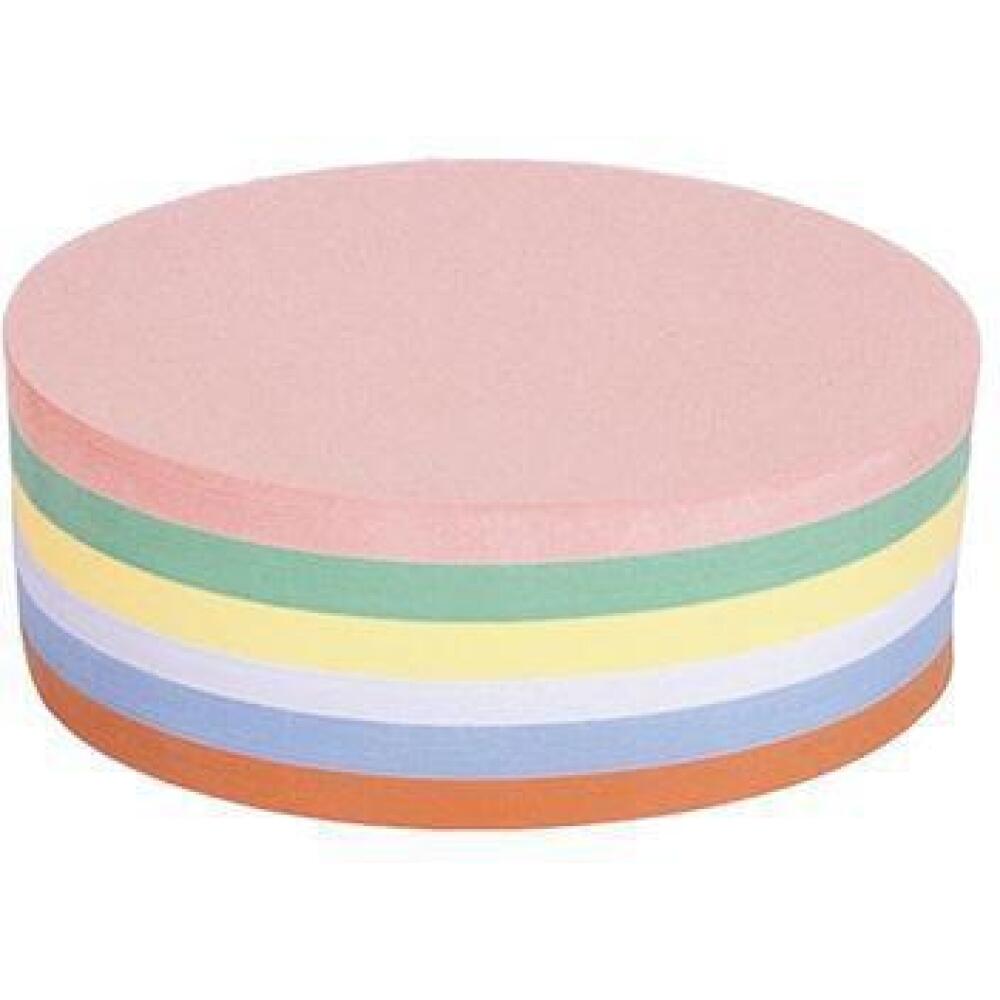 MAGNETOPLAN Moderationskarten rund 100mm, 140mm, 190mm, 250 St., farbig sortiert, 120g/m&sup2;