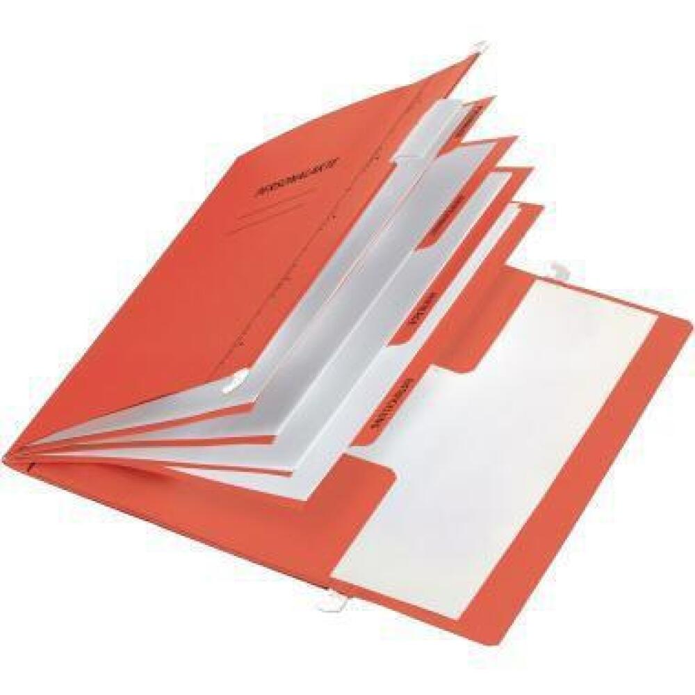 PAGNA Personalmappe DIN A4, rot oder blau, 4 F&auml;cher, H&auml;ngeregistratur, mit Sichtreiter
