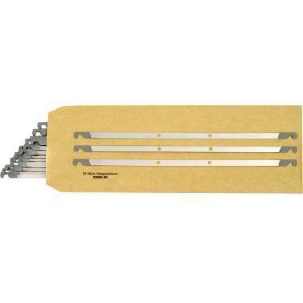 SoldanPlus H&auml;ngeschiene 347mm, starr, 25 St./Pack, Aluminium, f&uuml;r H&auml;ngeregistraturen DIN A4