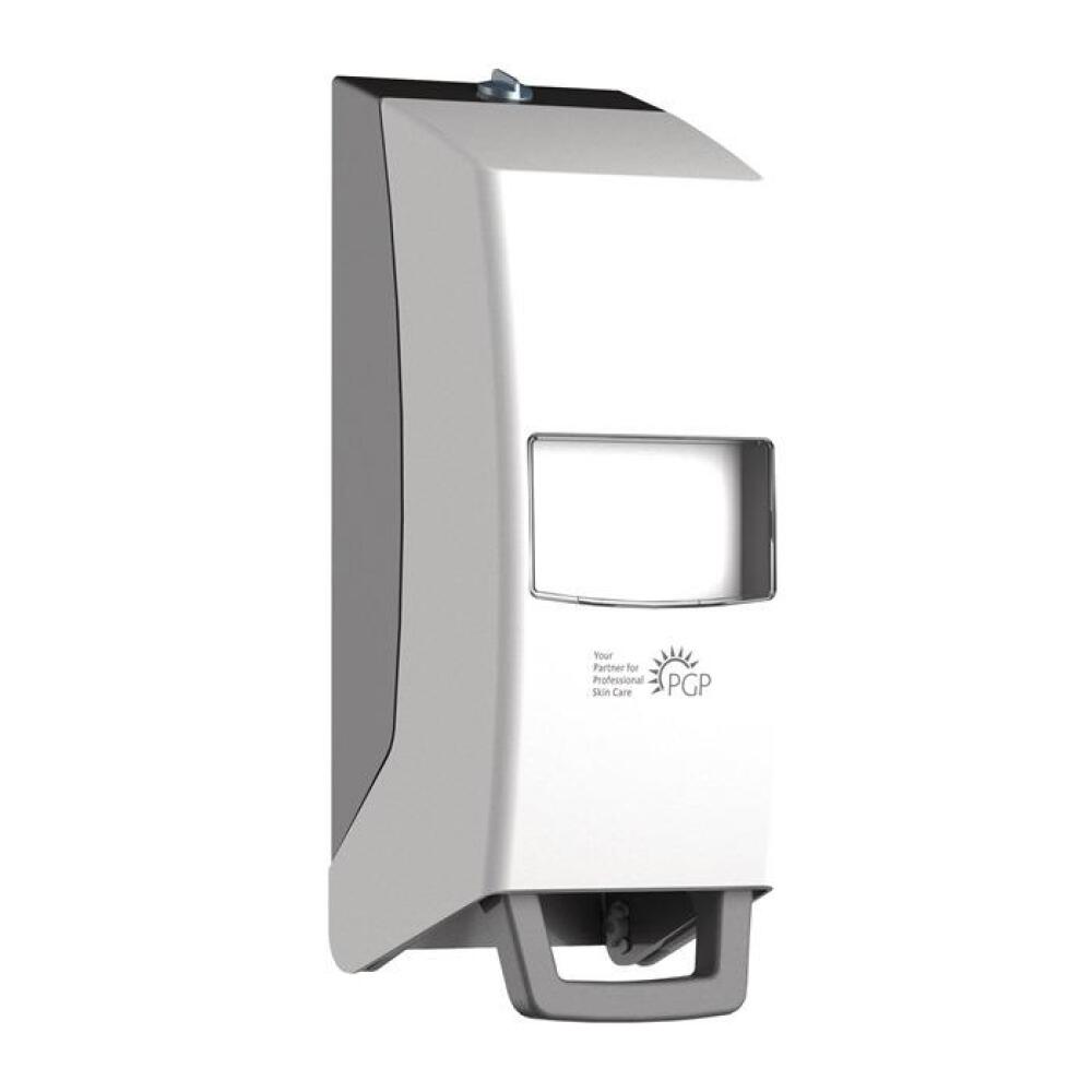 GREVEN VARIOMAT Spender f&uuml;r 1l/2l Varioflaschen, Kunststoff, wei&szlig;, hygienisch, einstellbare Dosierung