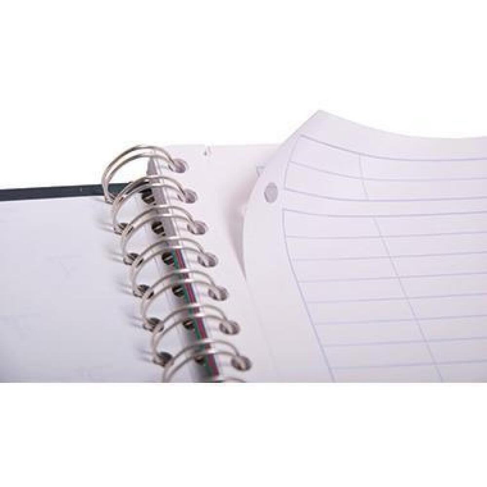 Clairefontaine BIND&prime;O BLOCK Spiralnotizblock A4, kariert, 80 Bl&auml;tter, 4 Farben, abwaschbar, hochgl&auml;nzend