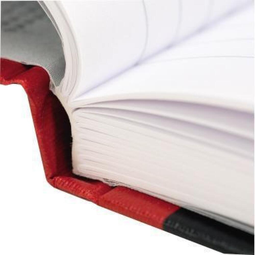 Oxford Notizbuch Black n&prime; Red A4, liniert oder kariert, 96 Bl&auml;tter, Hardcover, schwarz/rot