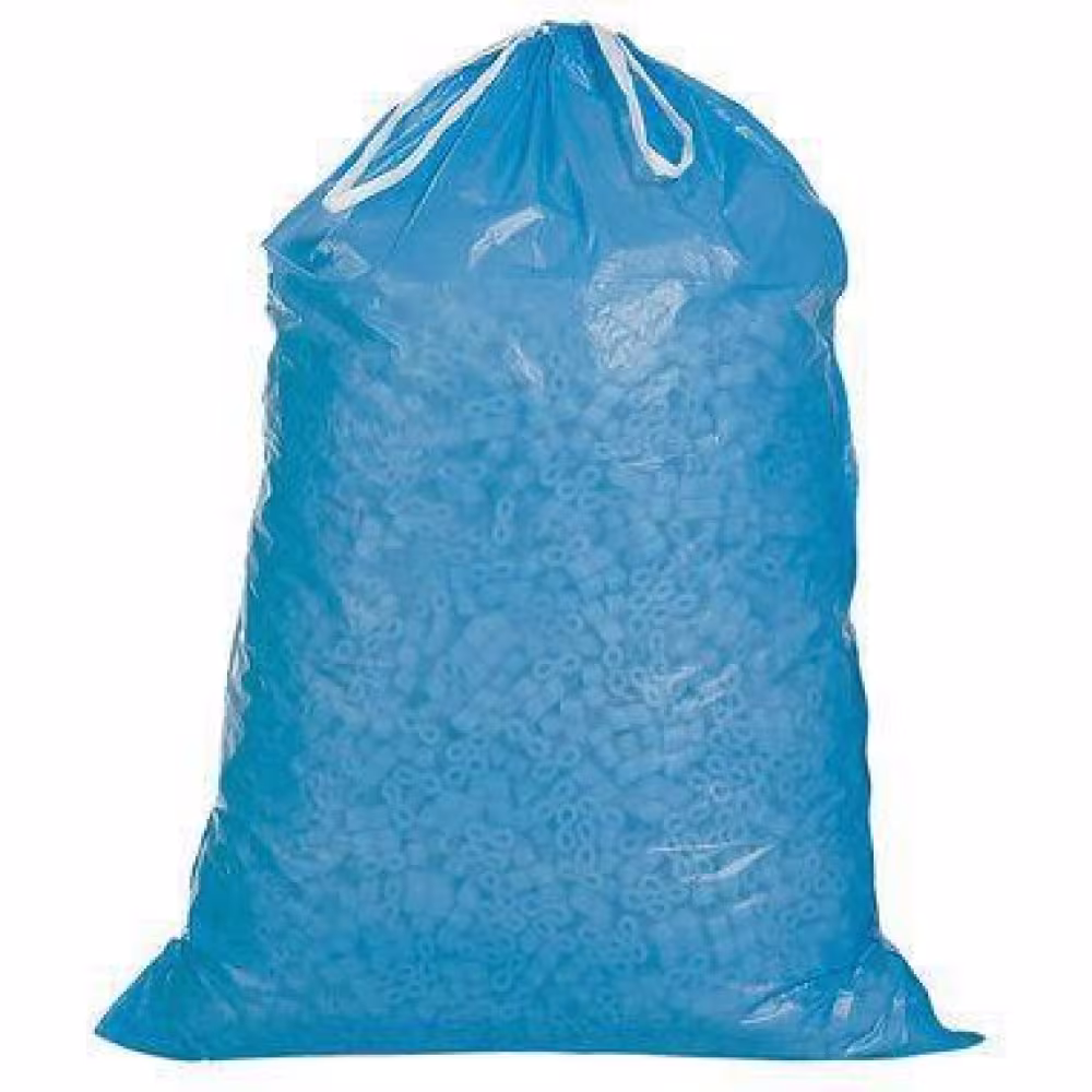 M&uuml;llsack 120l mit Zugband, blau, rei&szlig;fest, umweltfreundlich, 250 St&uuml;ck, TRANSPAK