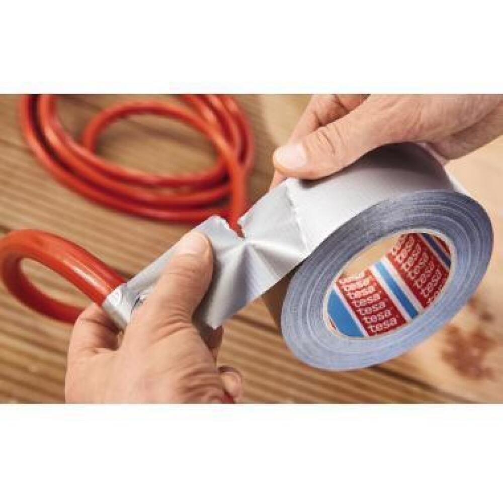 tesa Gewebeband extra Power Universal 50mmx50m, wei&szlig;, silber oder schwarz, rei&szlig;fest, wasserfest