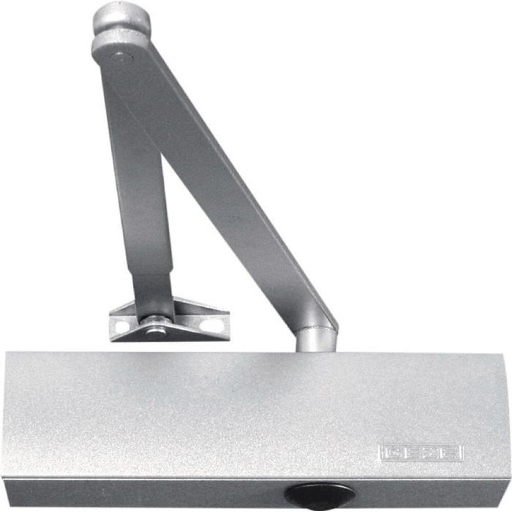 GEZE T&uuml;rschlie&szlig;erset TS 2000 NV BC, mechanische Feststellung, Montageplatte, silber oder wei&szlig; 9016