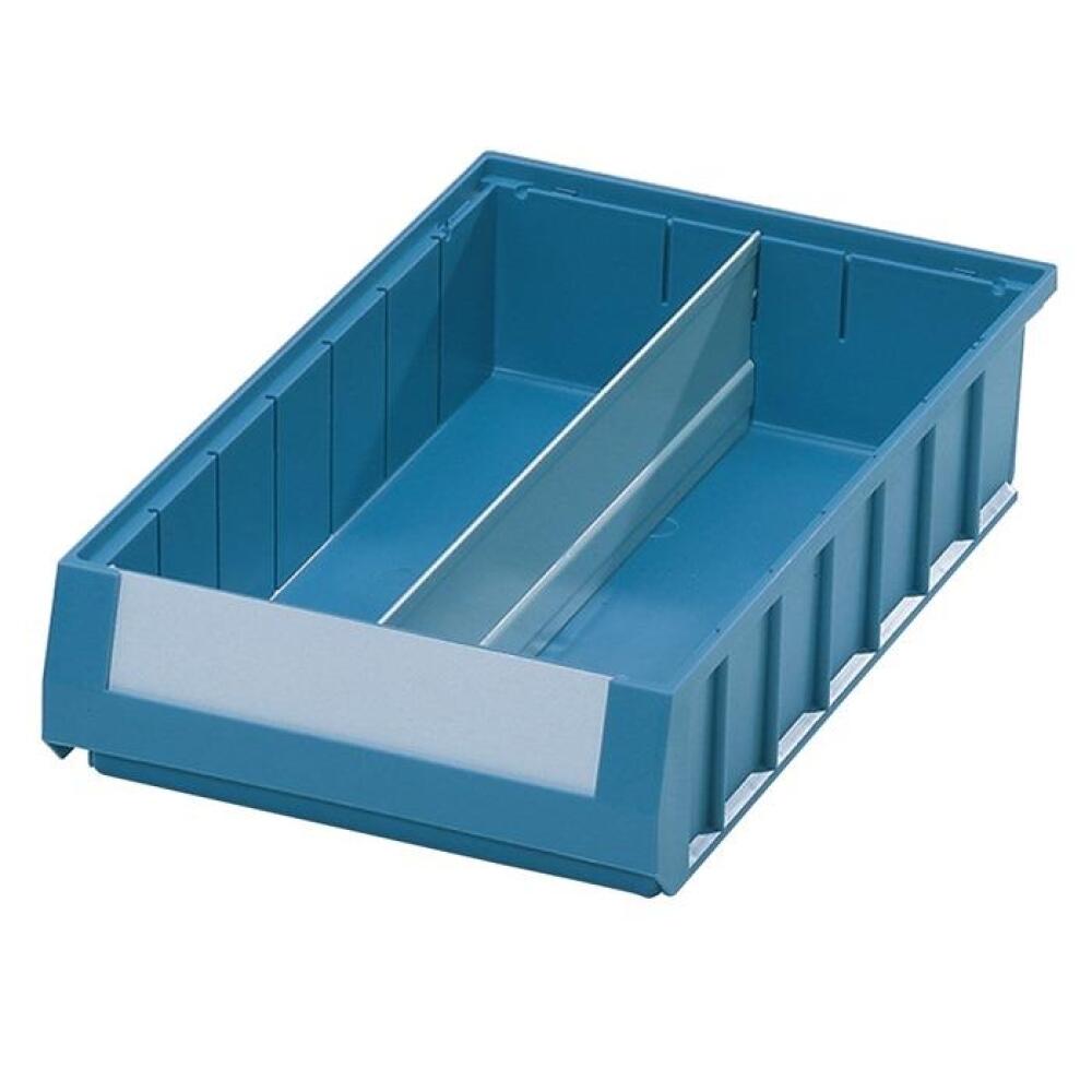 L&auml;ngsteiler f&uuml;r Regalk&auml;sten, grau, Stahlblech, 10 St&uuml;ck, passend f&uuml;r L 300/400/500/600 x H 90/140 mm