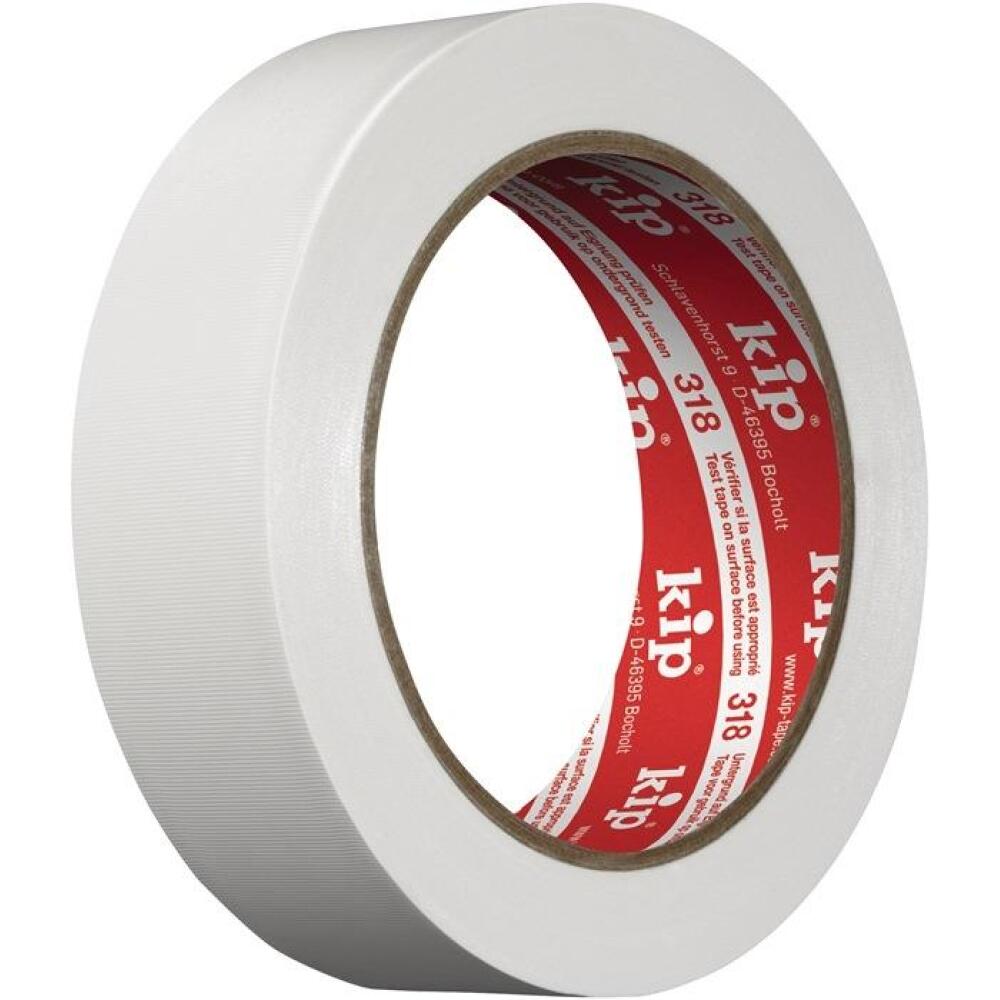PVC Schutzband 318, quergerillt, formstabil, 33m, 30mm oder 50mm, wei&szlig; oder gelb, KIP