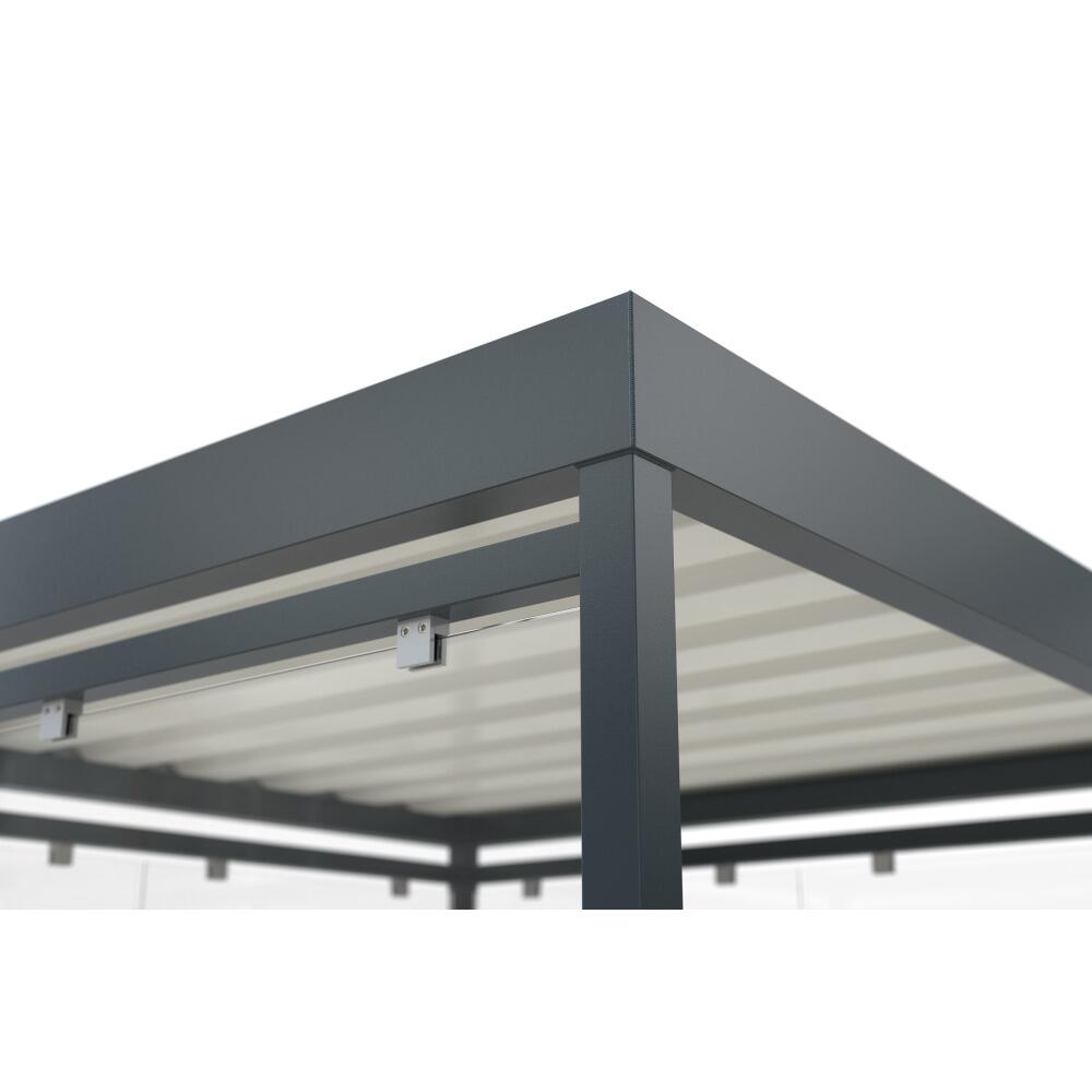 Raucherunterstand Pro-SET &prime;Modell K2 c/b&prime; mit Begr&uuml;nung und Ascher