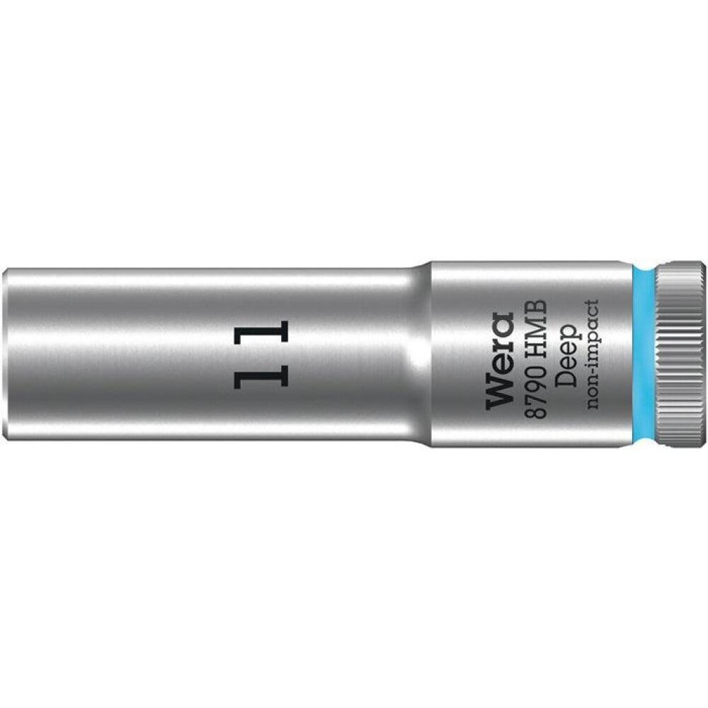 WERA Steckschl&uuml;sseleinsatz 8790 HMB Deep 3/8 Zoll, 11mm oder 14mm, matt verchromt, griffig