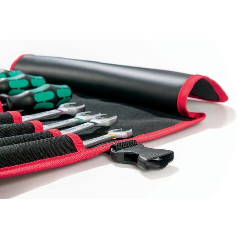 PARAT Werkzeugrolltasche, 8-20 F&auml;cher, Nylon schwarz/rot, mit Steckverschluss, 330 mm hoch