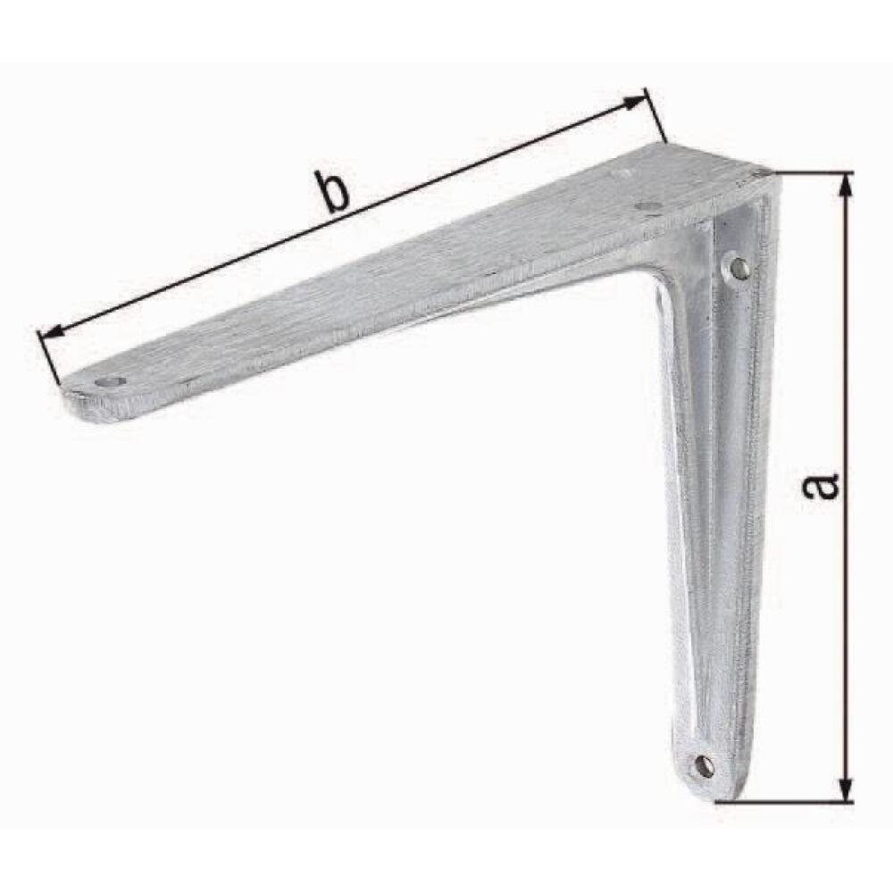 GAH Konsolen aus Aluminiumguss, T-Profil, 150-250mm H&ouml;he, 175-300mm L&auml;nge, 70-90kg Tragf&auml;higkeit