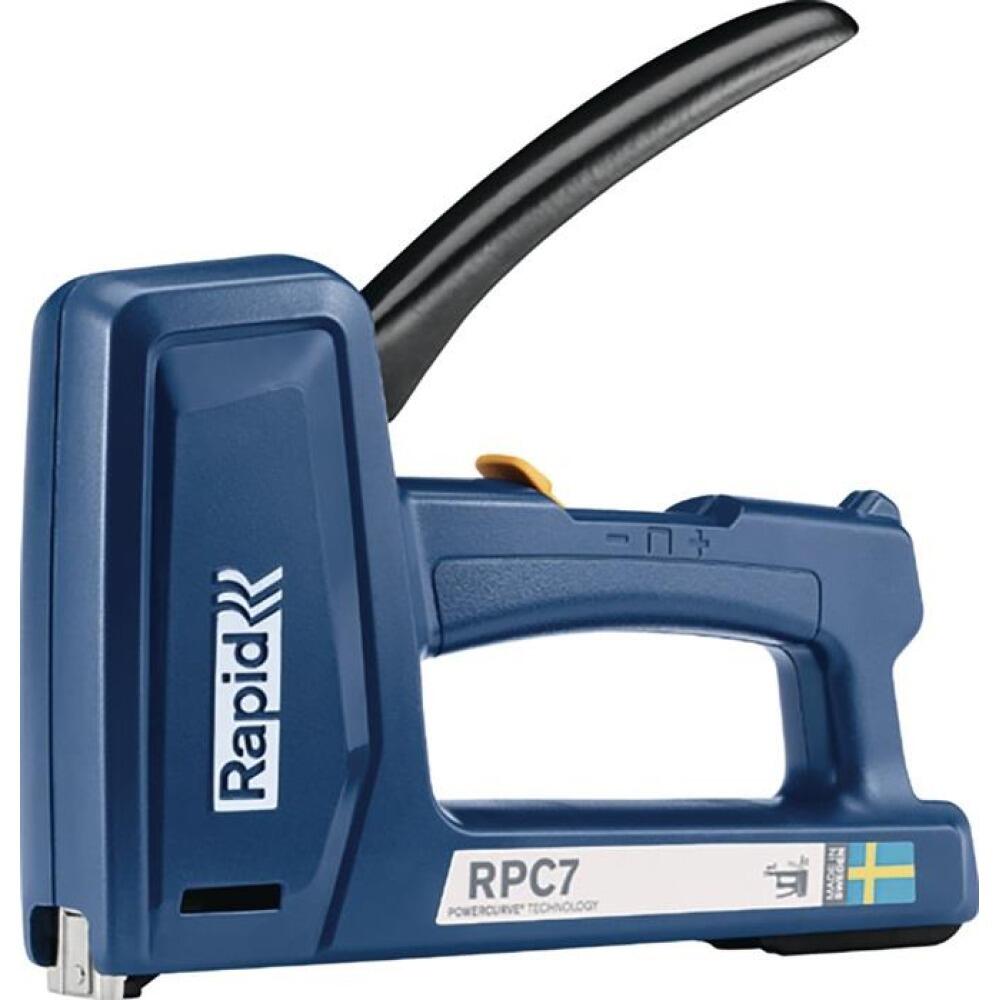 Handtacker RPC7, schlagfester ABS-Kunststoff, Powercurve Technologie, 2-stufige Schlagkraftregulierung