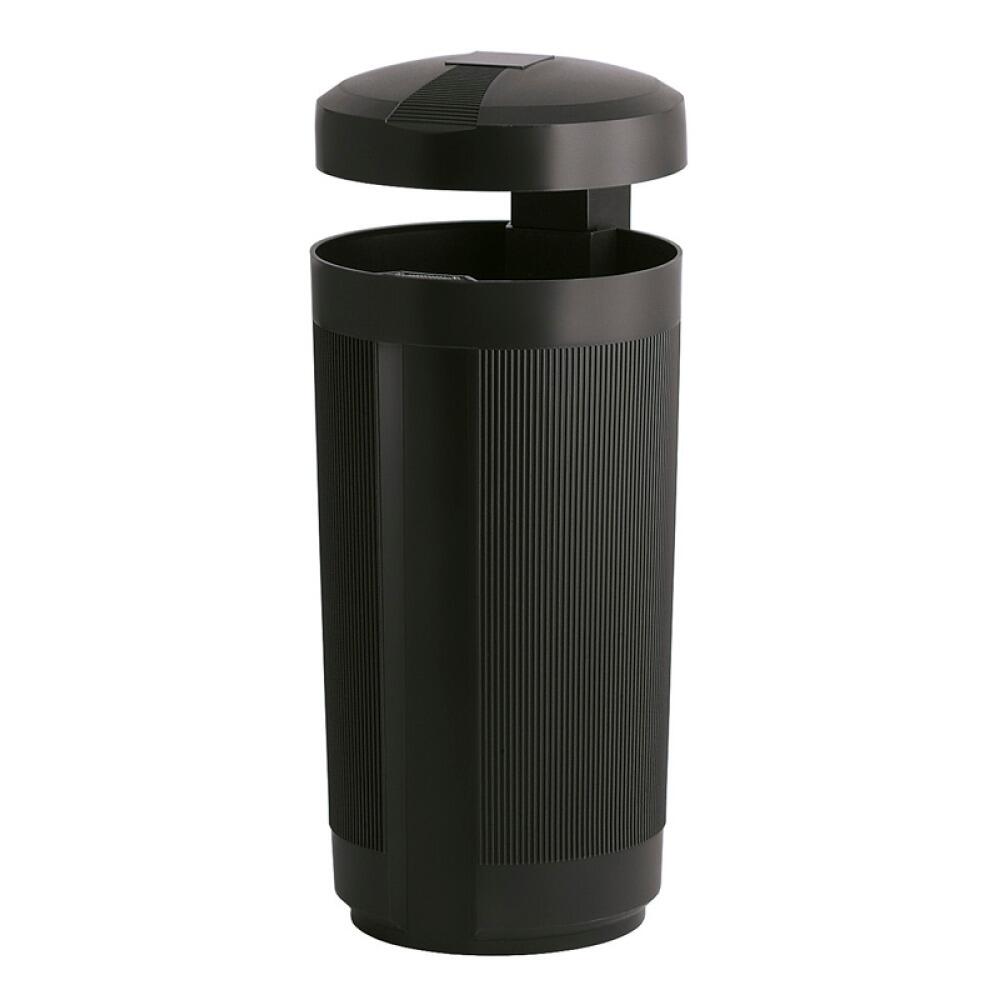 Abfallbeh&auml;lter f&uuml;r drau&szlig;en mit Dach