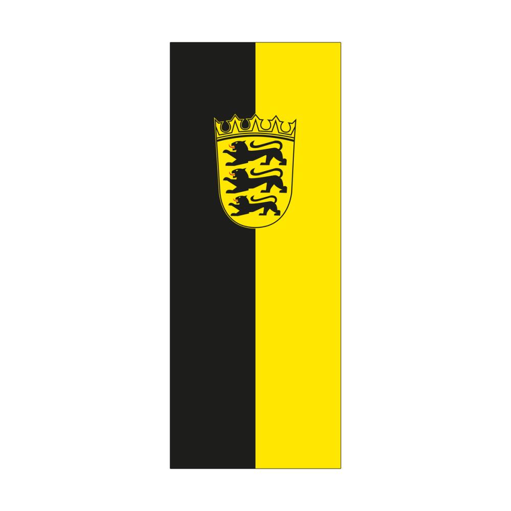 Landesflagge Baden-W&uuml;rttemberg, Hochformat, verschiedene Gr&ouml;&szlig;en, 110 g/m&sup2; oder 160 g/m&sup2;