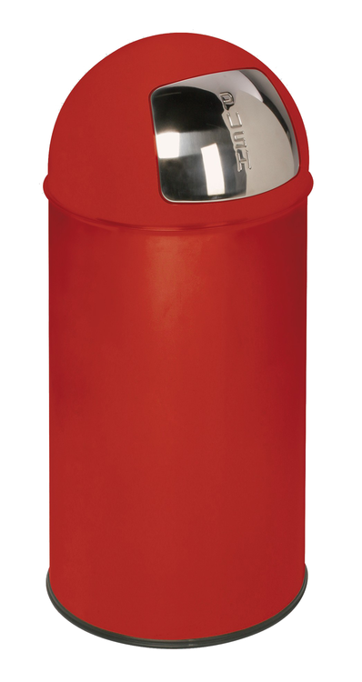 Abfallbehälter -Cubo Franco- 50 Liter aus Stahl, mit Einwurfklappe