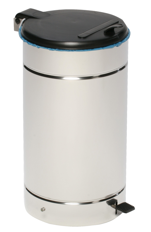 Abfallbehälter -Cubo Nelia- 60 Liter aus Edelstahl, mit Fußpedal