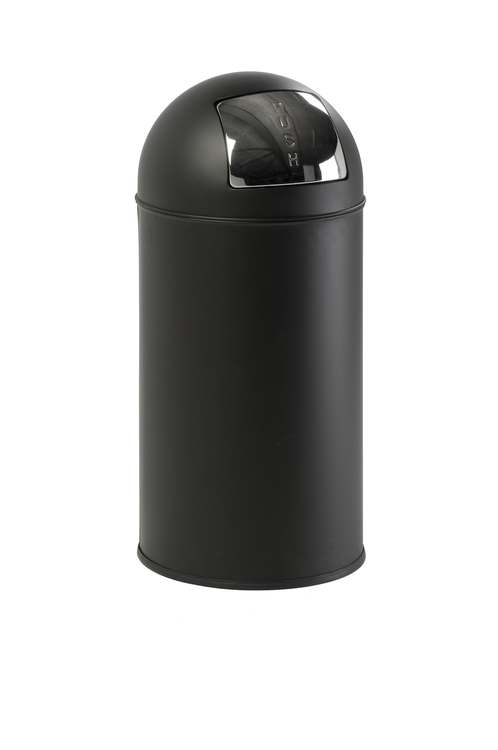 Abfallbehälter -Push Bin- 40 Liter aus Stahl, feuerfest