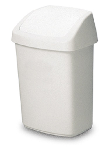 Abfallbehälter mit Schwingdeckel, Rubbermaid, Volumen 10, 25 oder 50 Liter