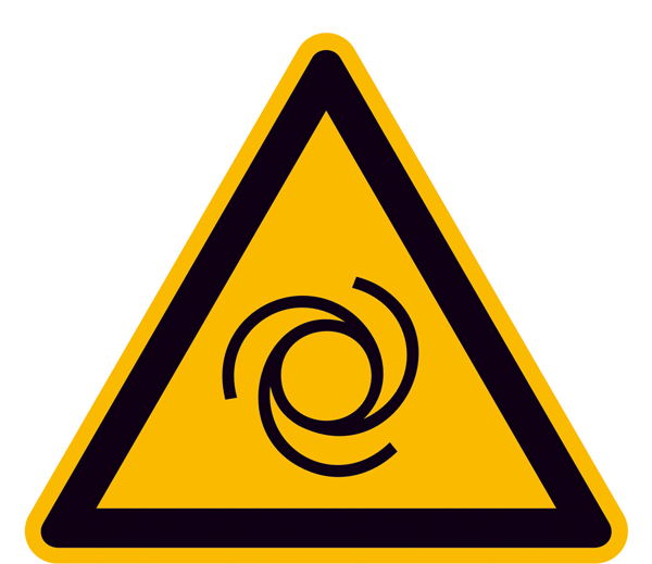 Elektrokennzeichnung / Warnschild, Warnung vor automatischem Anlauf
