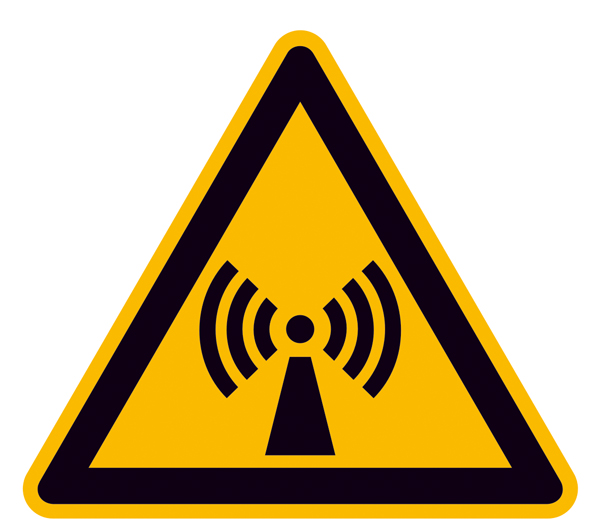 Elektrokennzeichnung / Warnschild, Warnung vor nicht ionisierender Strahlung