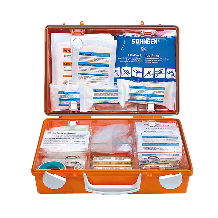 Erste-Hilfe-Koffer -SN-CD-, Inhalt nach DIN 13157, klein