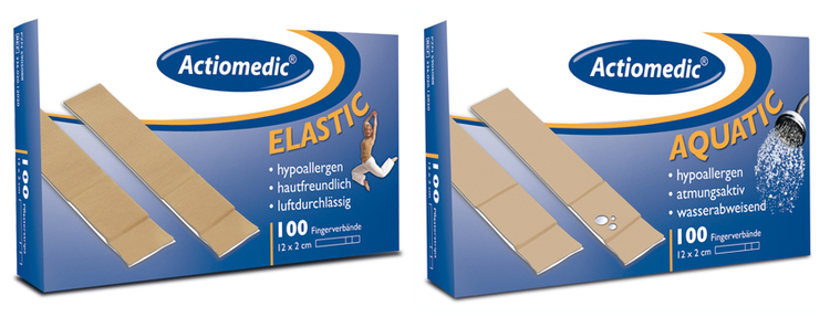 Fingerverbände Actiomedic® -Elastic- oder -Aquatic-, 100 Stück