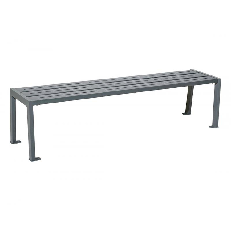 Sitzbank -Steel- aus Stahl, ohne Rückenlehne