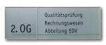 Anwendungsbeispiel: 1x Schild 300x300 mm + 1x Schild 600x300 mm, Gesamtformat: 900 x 300 mm