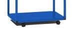 Modellbeispiel: Fahrwerksatz für Müllsackständer -Cubo Aurelio- in enzianblau, für 240 Liter (Art.