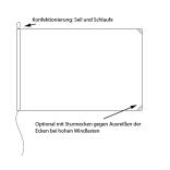 Länderflagge Italien, Querformat, verschiedene Größen, 110 g/m² oder 160 g/m²