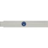 Gliedermaßstab B850, 2m, mm/cm, III, BAUMA, stabil, wasserbeständig, polarweiß, Kunststoff