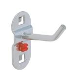 Werkzeughalter mit schrägem Hakenende, Ø 6 mm, 5 Stück, RASTERPLAN, 50-200 mm Tiefe