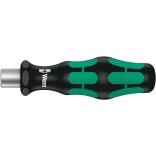 WERA Bithandhalter 813 a6-KT, Kraftform Plus Griff, 1/4 Außensechskant, ergonomisch, Abrollschutz