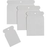 Japanspachtelsatz 4-tlg, Kunststoff, für Karosseriearbeiten, 50/80/100/120mm, Klarsichtbeutel