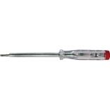 Spannungsprüfer 120-250 V AC, einpolig, isolierte Klinge, transparent, 100mm Klingenlänge