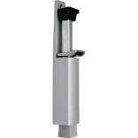 Türfeststeller DENI, Zinkdruckguss silber lackiert, Hubhöhe 60mm oder 90mm, Türmontage