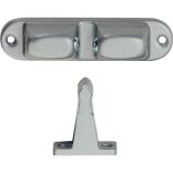 Türfeststeller 1055.02 Aluminium/Stahl, silberfarbig lackiert, Wandmontage, max. 80 kg