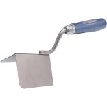 Außeneckenkelle 80mm, ergonomischer Buchenholzgriff, rostfreier Edelstahl, 90° Winkel, HAROMAC