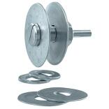 Spannschaft MN-AC für Grobreinigungsscheiben 6mm oder 8mm, Bohrungs-Ø 12,7mm, 3M