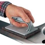 Handblock Scotch Brite PH-AC 120x80mm, hellgrau, für Handpads und Vliesmaterial, 3M